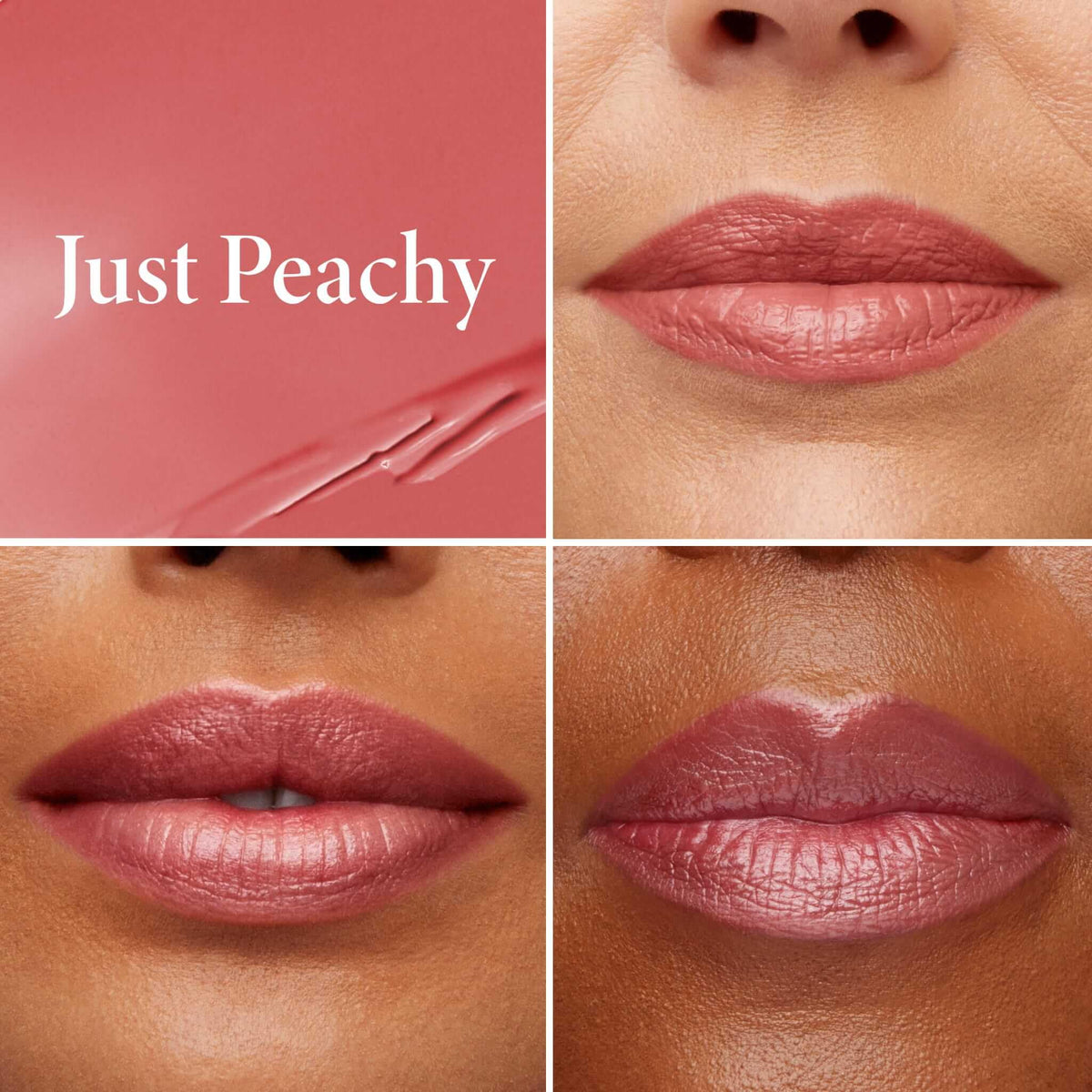 LAURA GELLER swatch on inner arm showing Just Peachy tint and semi-shine