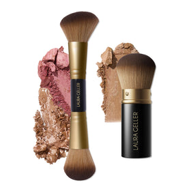 LAURA GELLER NEW YORK kabuki front view showing compact travel benefit