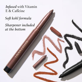 LAURA GELLER NEW YORK built-in sharpener detail for precise tip maintenance on the go