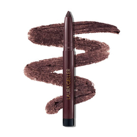 LAURA GELLER NEW YORK front view of Kajal pencil shows packaging and shade benefit