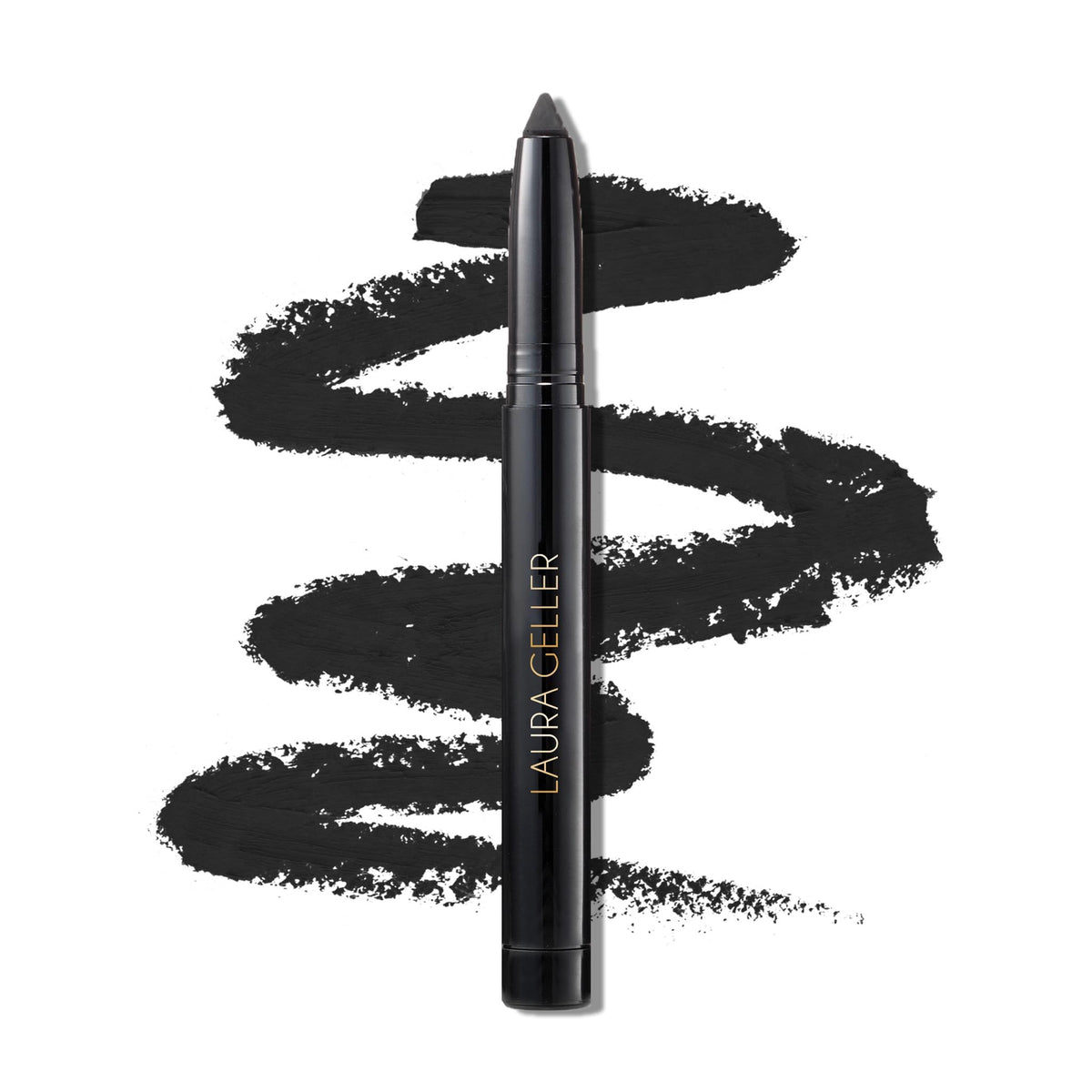 LAURA GELLER NEW YORK front packaging showing pencil and cap, easy-to-grip design