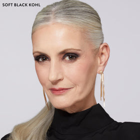 LAURA GELLER NEW YORK pencil applied to lashline, smooth smudgeable definition