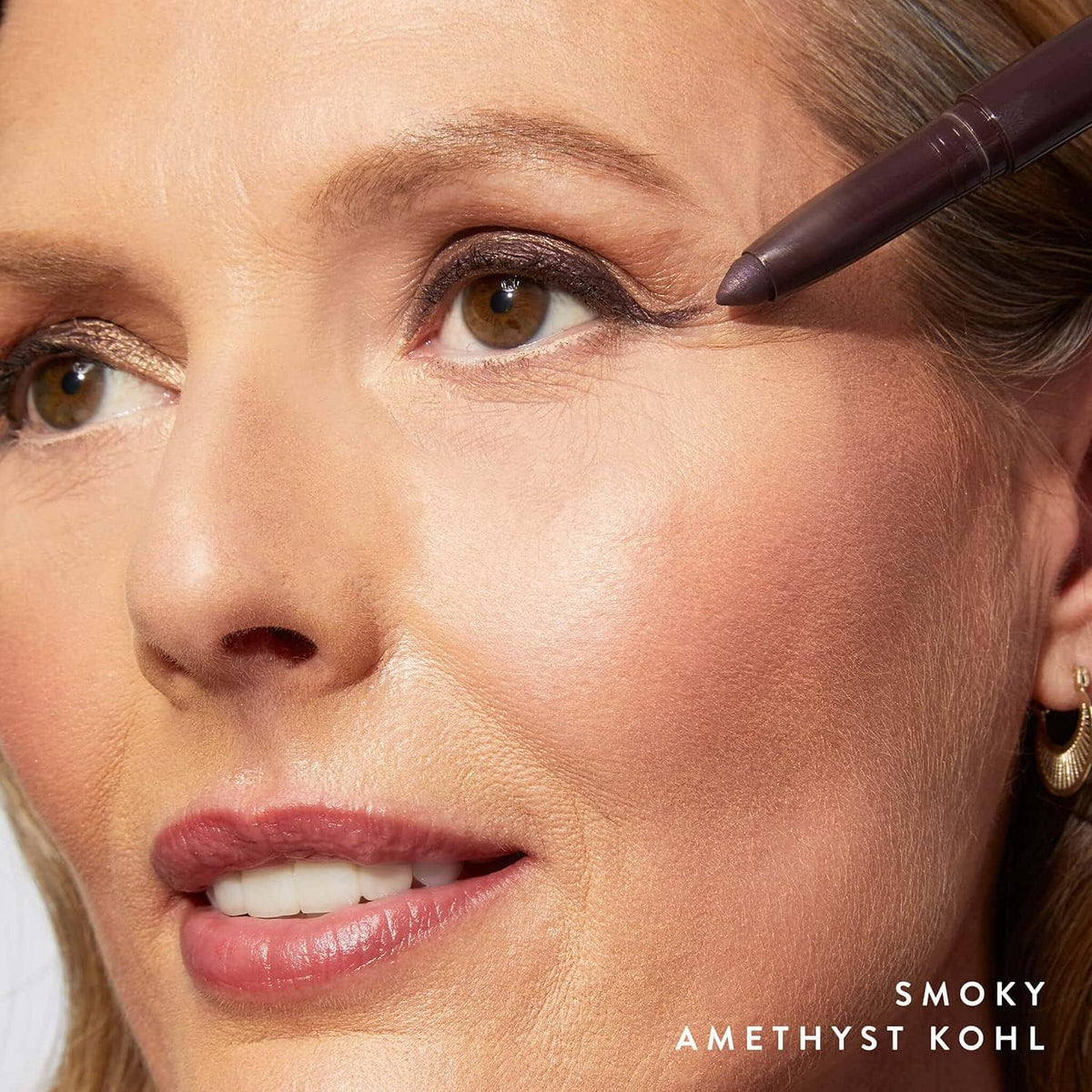 LAURA GELLER NEW YORK arm swatches display Smoky Amethyst color payoff benefit