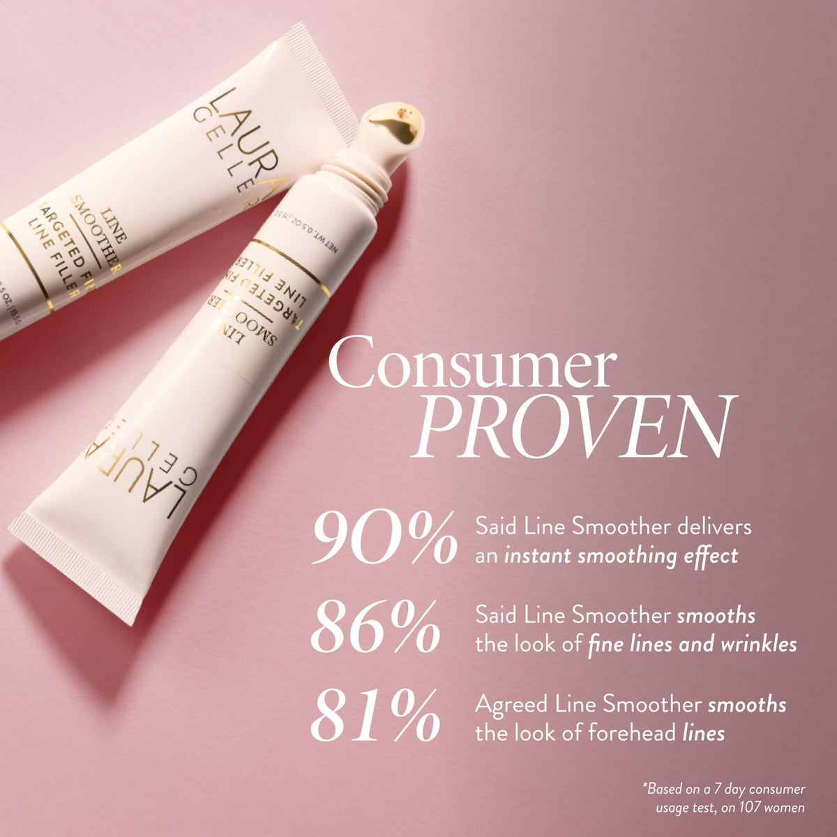 LAURA GELLER NEW YORK hand applying primer to face demonstrating easy application benefit