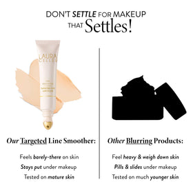 LAURA GELLER NEW YORK swiped primer on forearm showing tint and smoothing benefit
