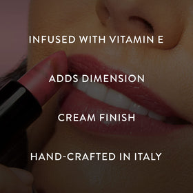 LAURA GELLER lipstick applied on model showing hydrating, natural smile