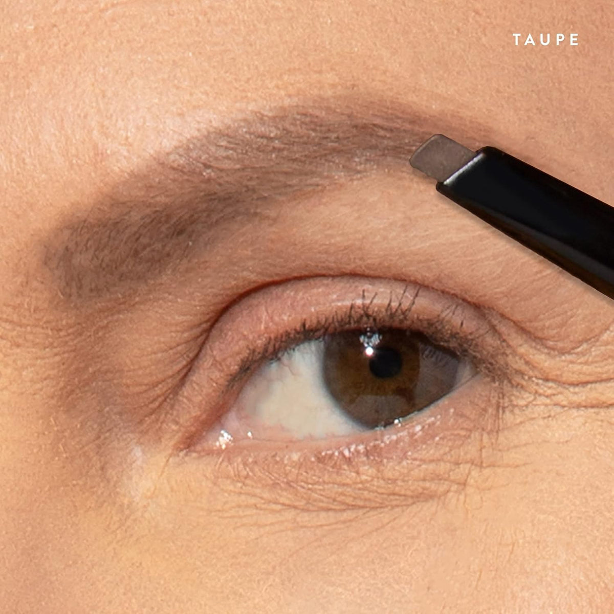 LAURA GELLER NEW YORK close-up of angled pencil tip for precise hair-like strokes