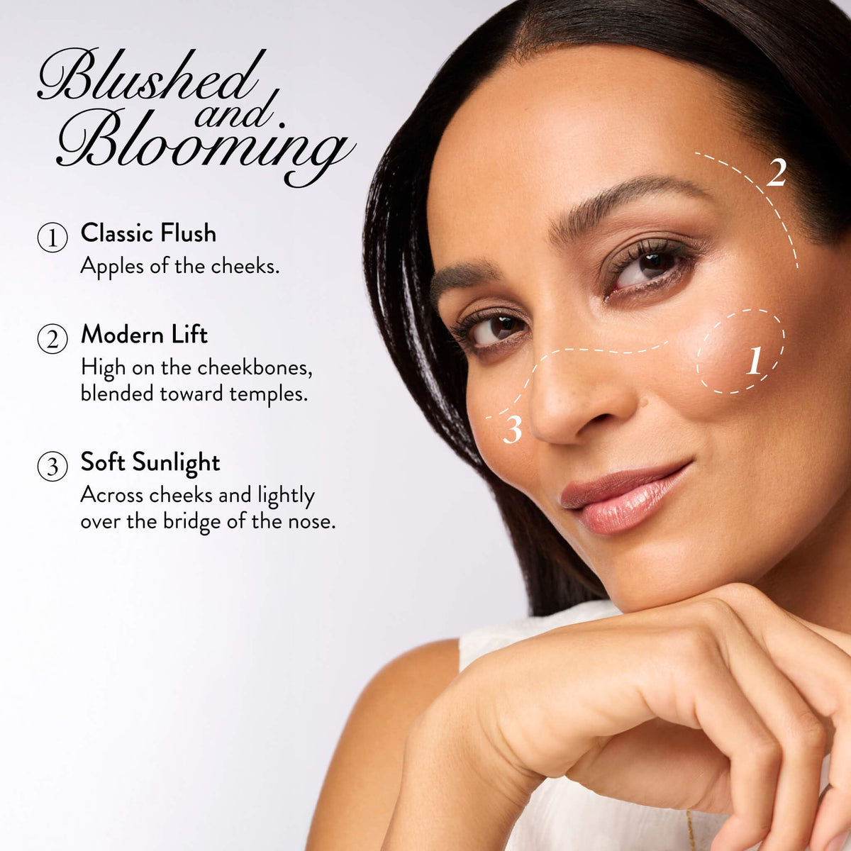LAURA GELLER NEW YORK swatch on skin showing natural flush and buildable color