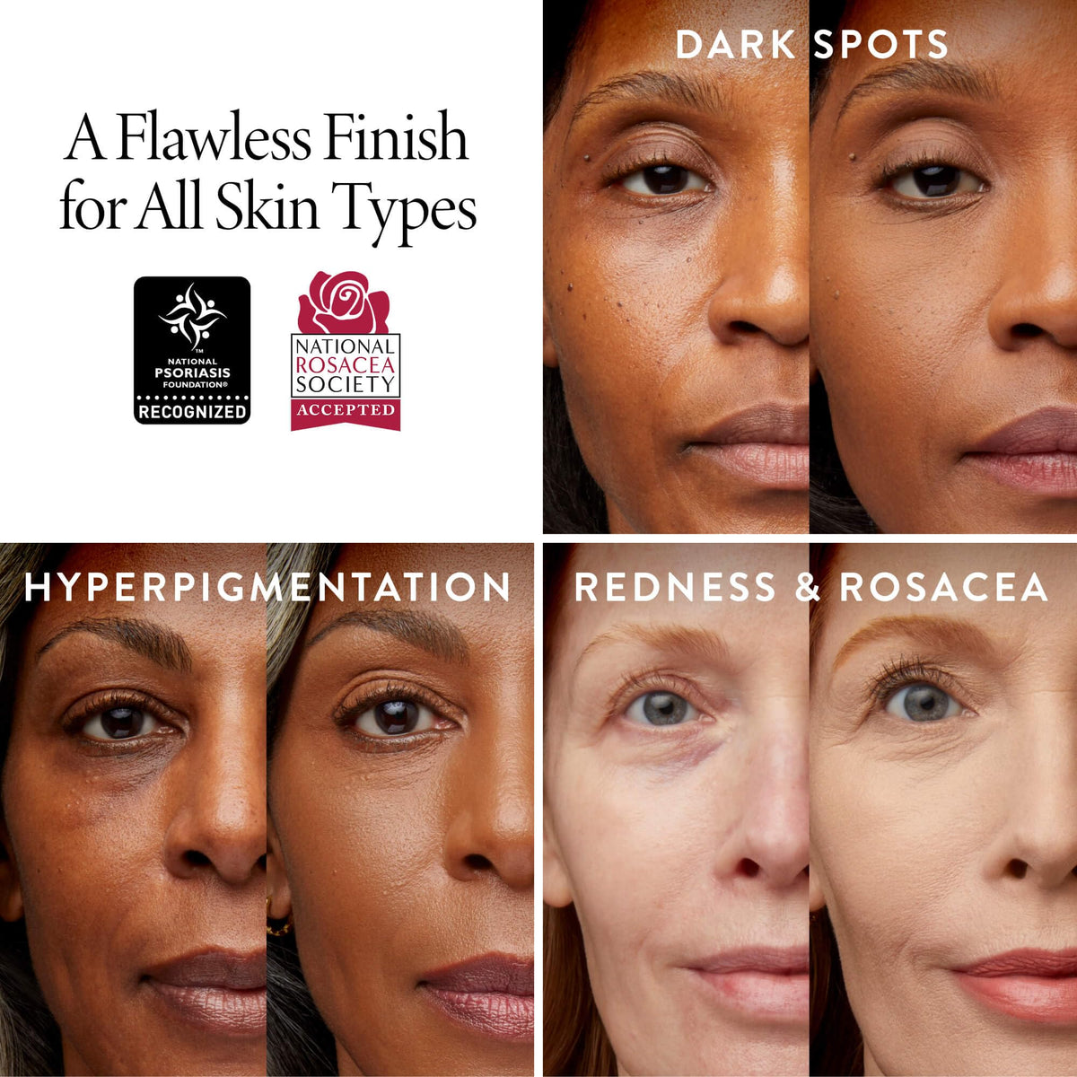 LAURA GELLER NEW YORK compact open with dual sponges showing versatile application benefit