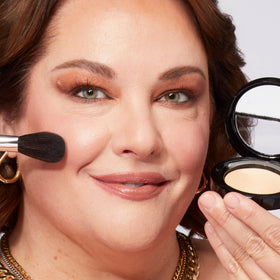 LAURA GELLER NEW YORK close-up of baked dome highlighting smooth texture and blendable finish