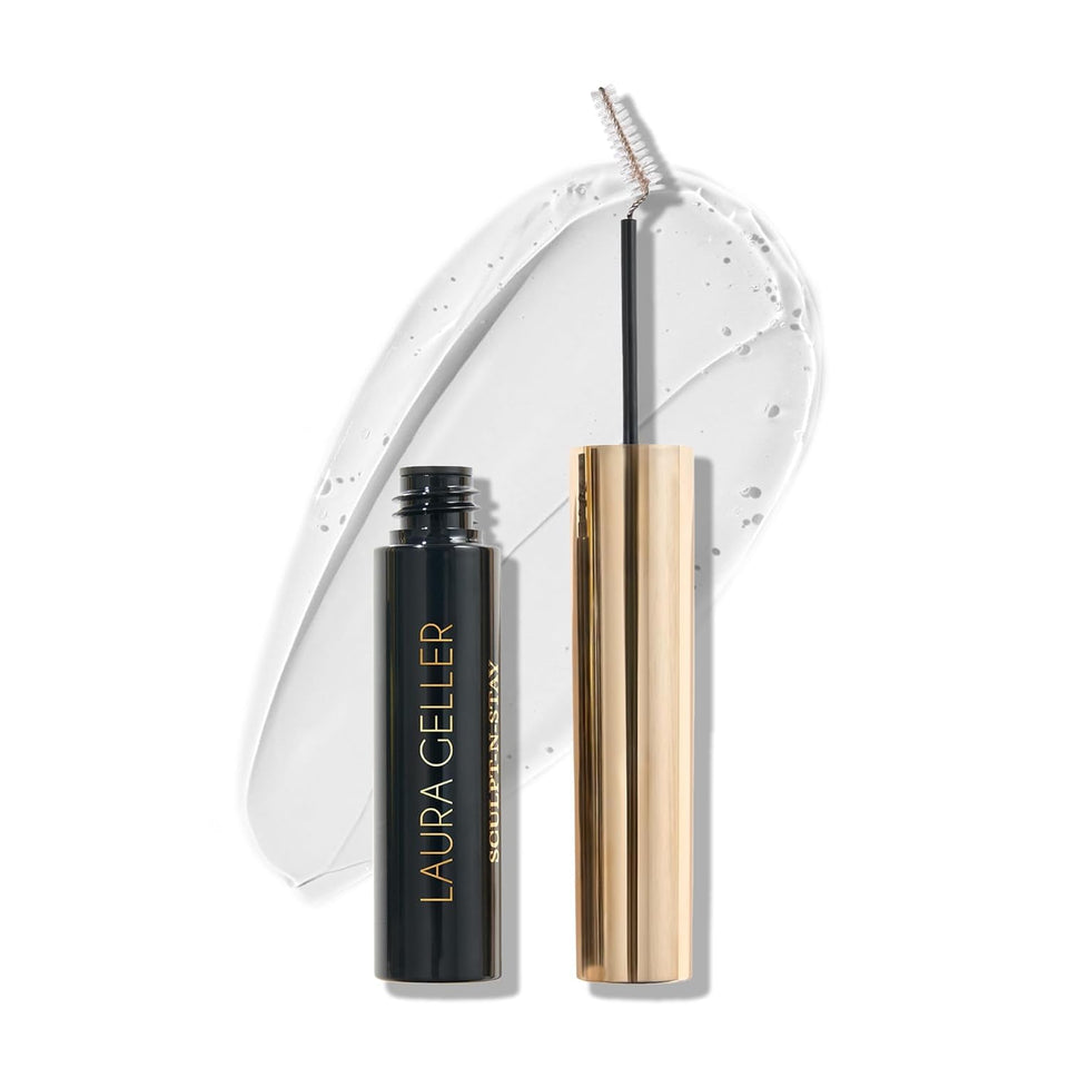 LAURA GELLER NEW YORK front packaging showing compact two-in-one tool for quick grooming