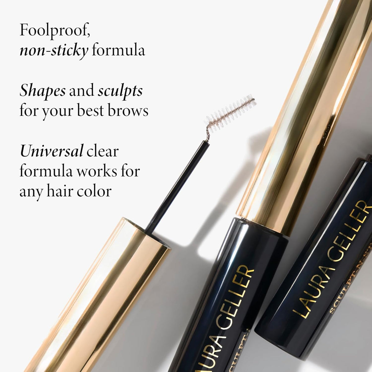 LAURA GELLER NEW YORK gel wand detail showing clear gel for lasting, invisible hold