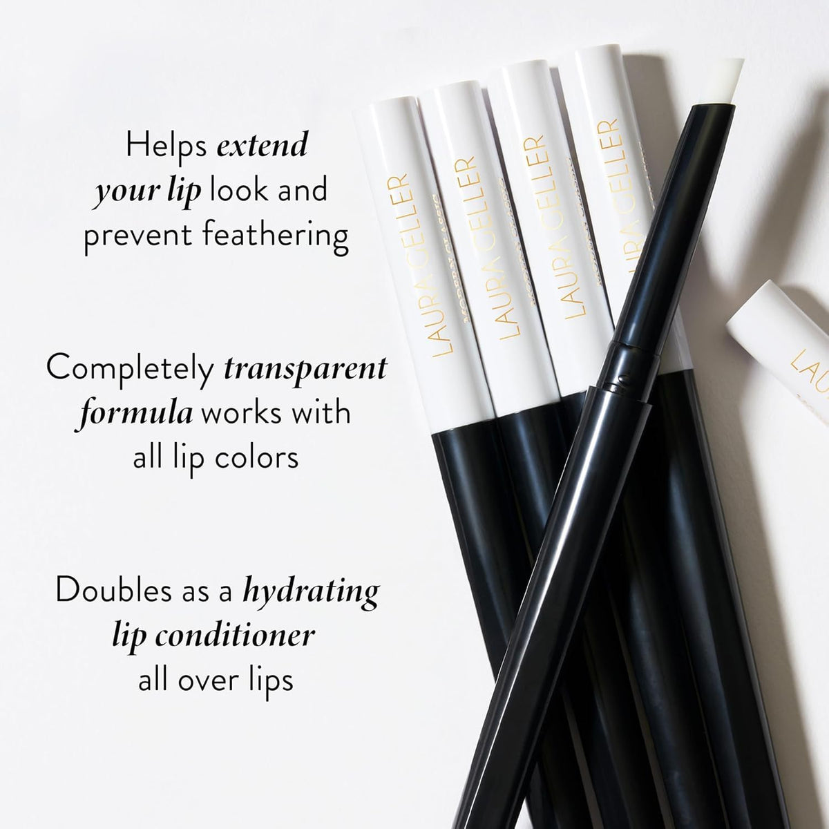 LAURA GELLER NEW YORK creamy matte texture close-up for smooth seal