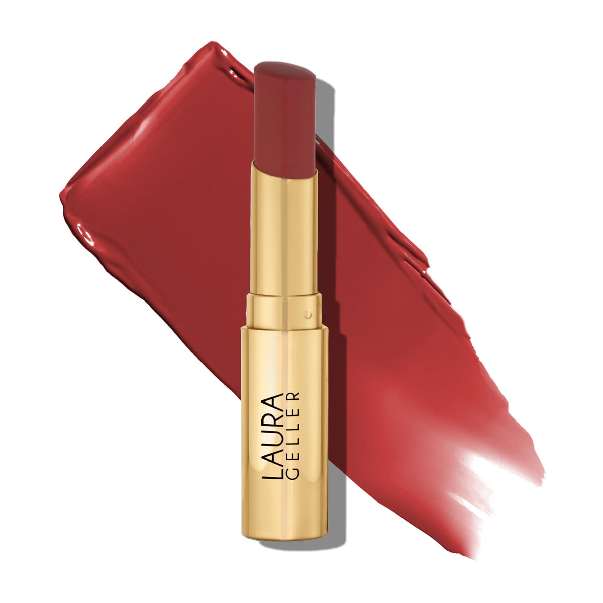 LAURA GELLER NEW YORK front view of twist-up balm showing easy application benefit