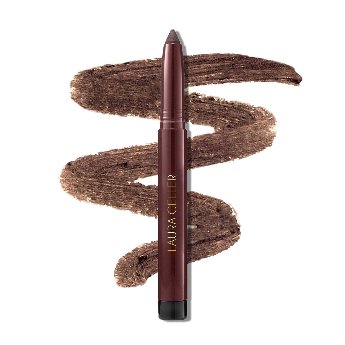 LAURA GELLER NEW YORK front view of Smoky Quartz pencil showing shade and design benefit