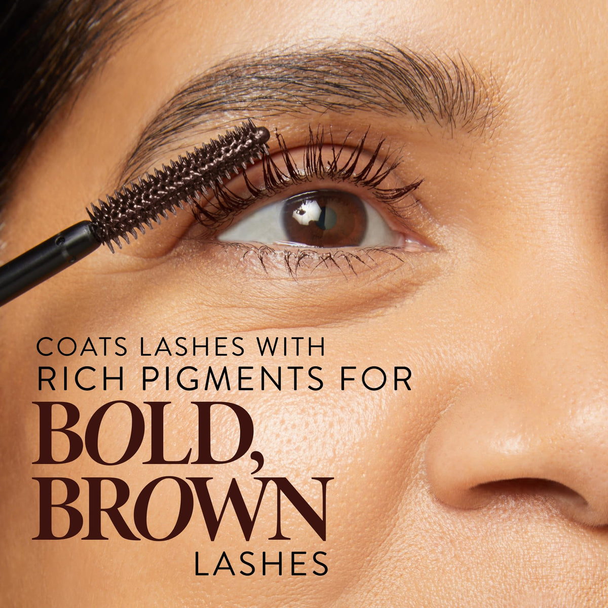 LAURA GELLER NEW YORK brown swatch on skin showing rich pigment payoff and definition