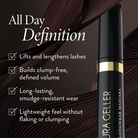 LAURA GELLER NEW YORK wand closeup revealing bristle shape for lift and separation