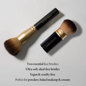 LAURA GELLER NEW YORK retractable airbrush kabuki brush closed protecting bristles for travel
