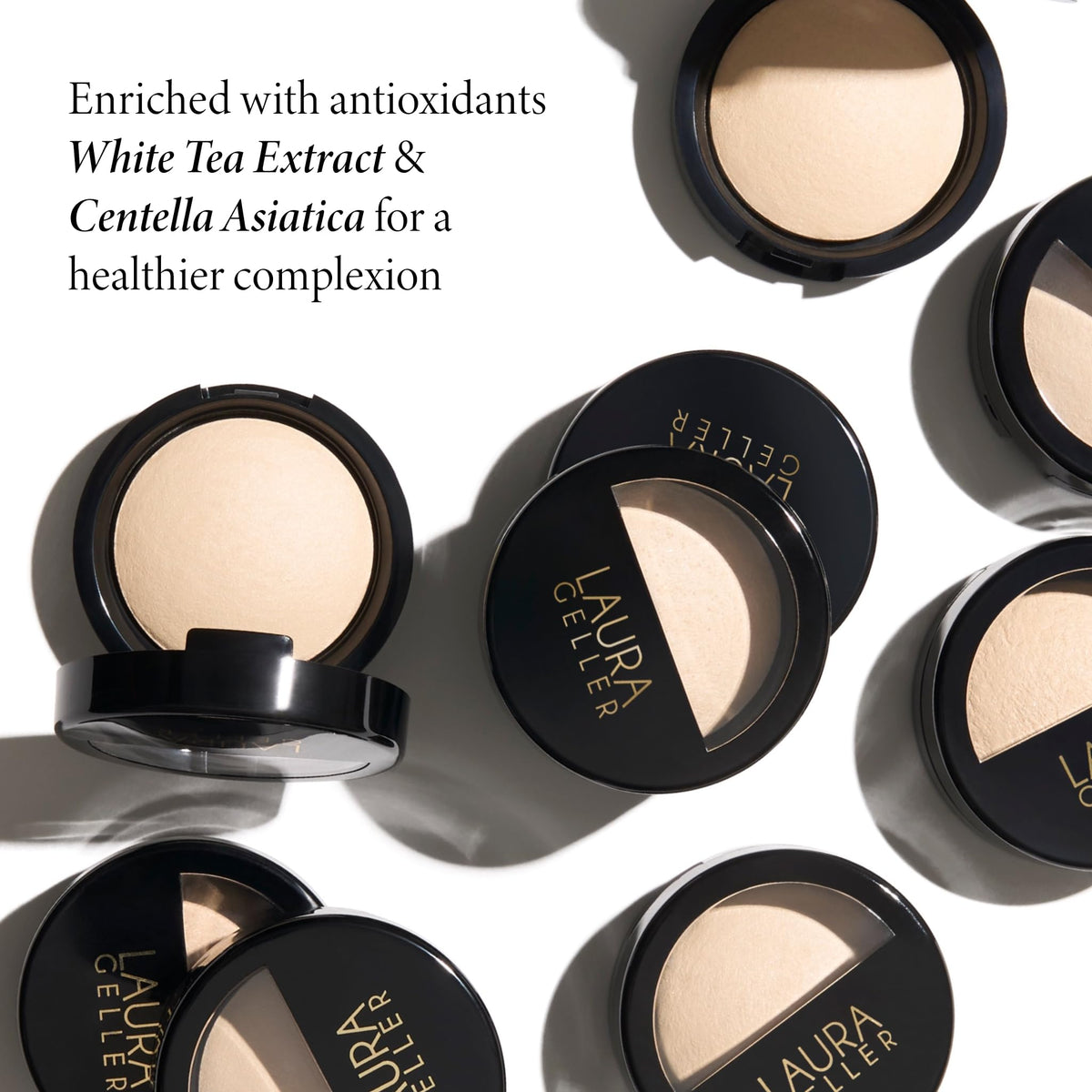 LAURA GELLER NEW YORK swatch on skin showing French Vanilla shearable luminosity and natural lift