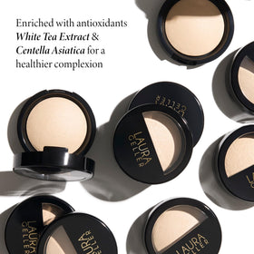 LAURA GELLER NEW YORK swatch on skin showing French Vanilla shearable luminosity and natural lift