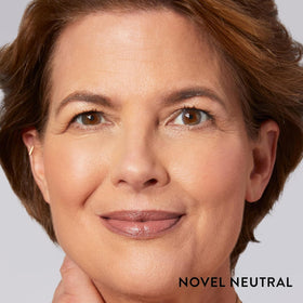 LAURA GELLER NEW YORK Novel Neutral lipstick tube with visible product tip, creamy payoff