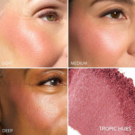 LAURA GELLER NEW YORK open pan showing marbleized Tropic Hues for dimensional color