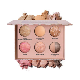 LAURA GELLER palette front open showing full-face layout and versatile shades for travel