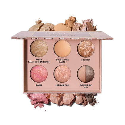 LAURA GELLER palette front open showing full-face layout and versatile shades for travel