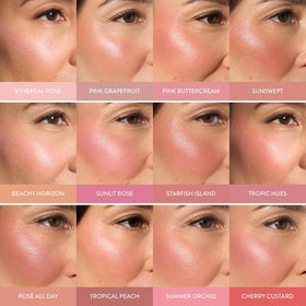 LAURA GELLER model wearing Pink Buttercream showing natural glow