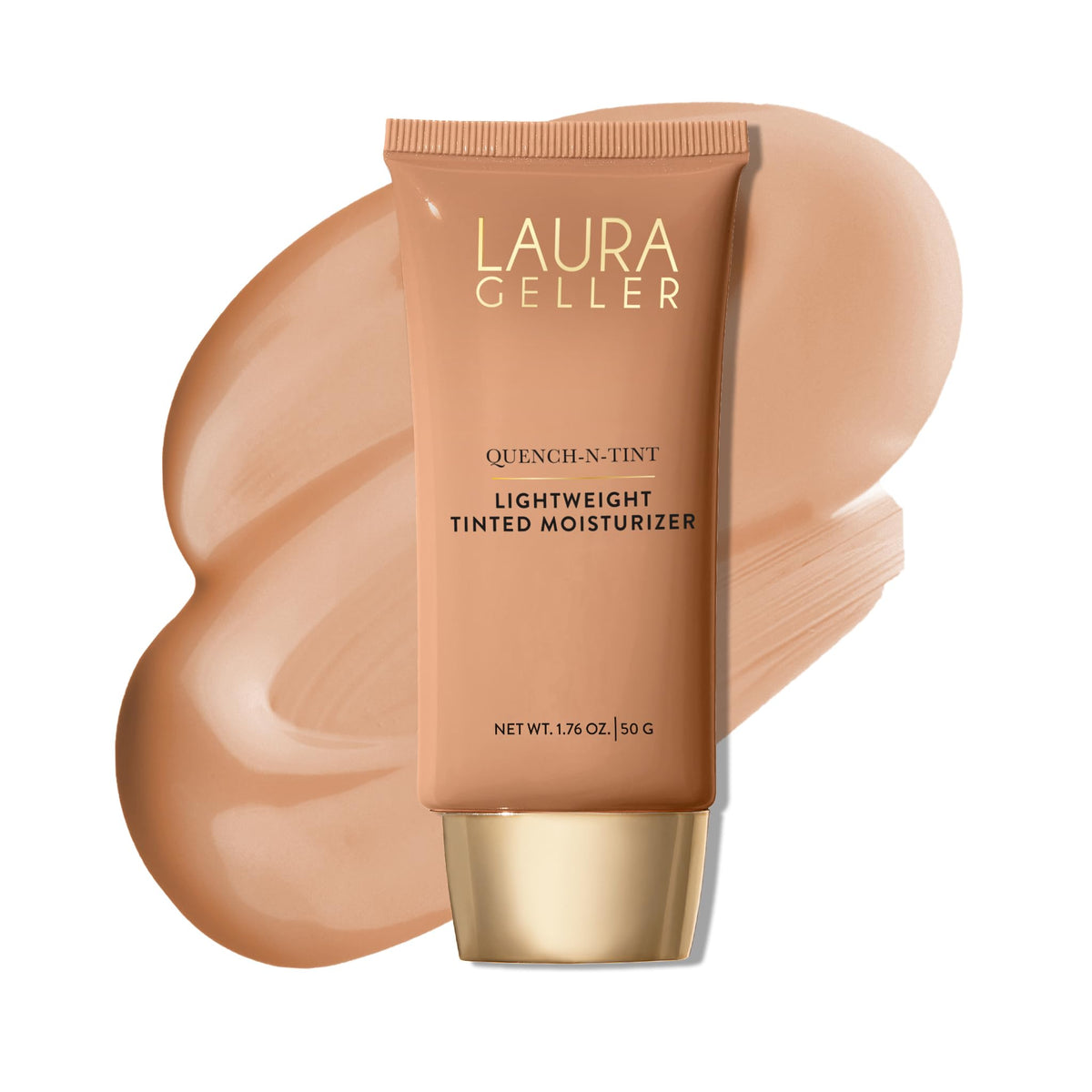 LAURA GELLER front bottle shot showing product and shade label for easy identification