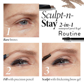 LAURA GELLER NEW YORK close-up of ultra-fine angled pencil tip for precise hair-like strokes