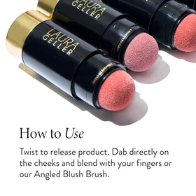 LAURA GELLER NEW YORK back label with ingredient callout highlighting hyaluronic acid hydration