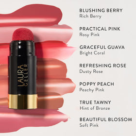 LAURA GELLER NEW YORK size comparison next to lipstick showing portable travel-ready scale