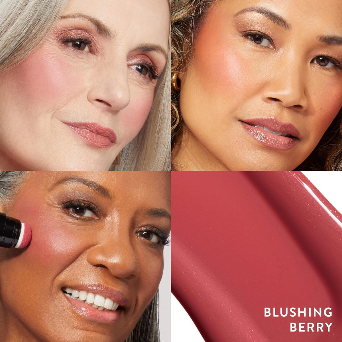 LAURA GELLER NEW YORK sponge applicator close-up displaying precise placement and hygienic tip
