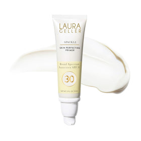 LAURA GELLER jar front view showing sleek packaging and SPF benefit