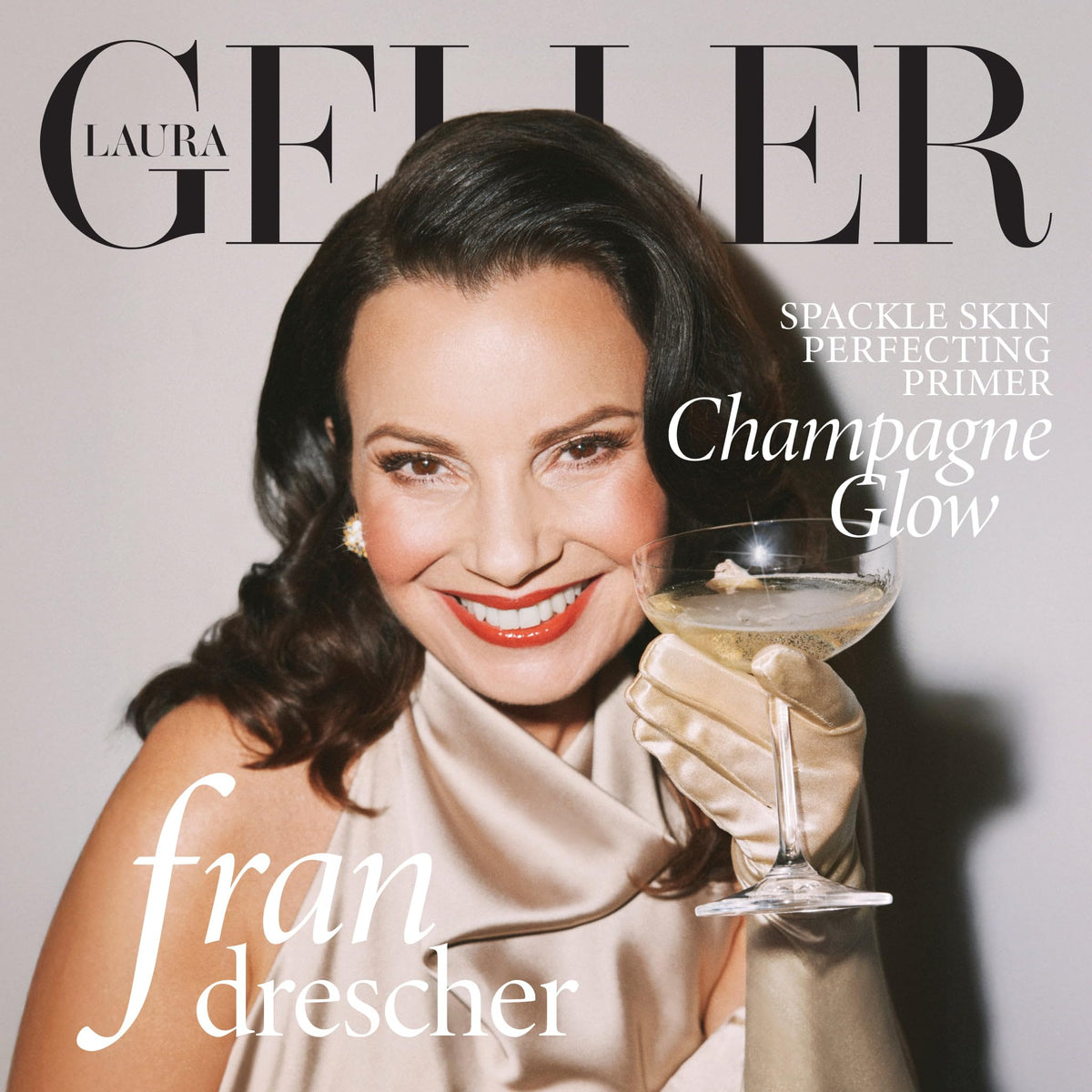 LAURA GELLER NEW YORK champagne sheen swatch revealing subtle glow and brightening effect on skin