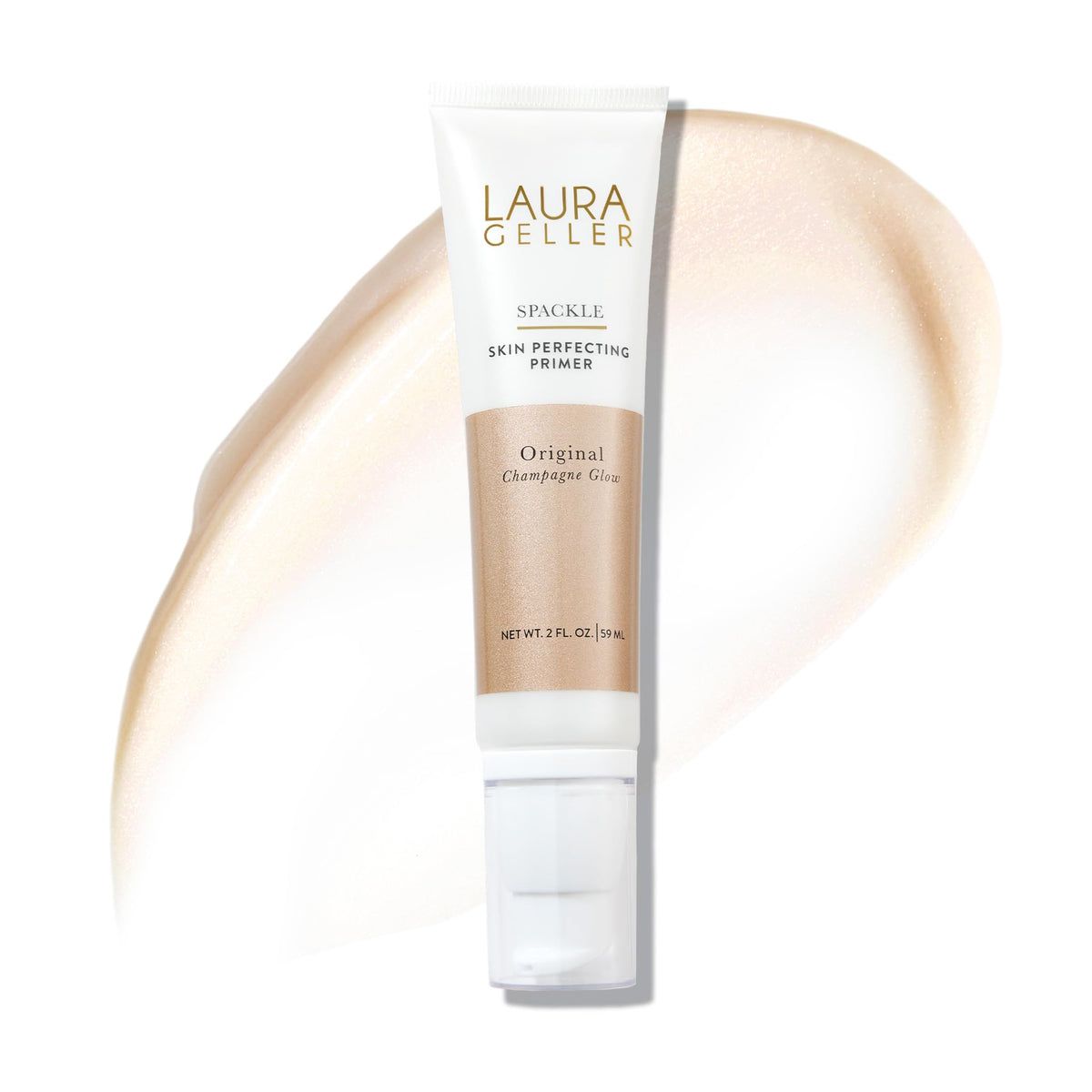 LAURA GELLER NEW YORK front packaging of Spackle Primer showing bottle and label for clear identification and trust