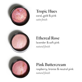 LAURA GELLER NEW YORK swatches on arm showing blendable coral-gold-pink payoff