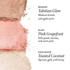 LAURA GELLER powder texture swatched on brush showing smooth application