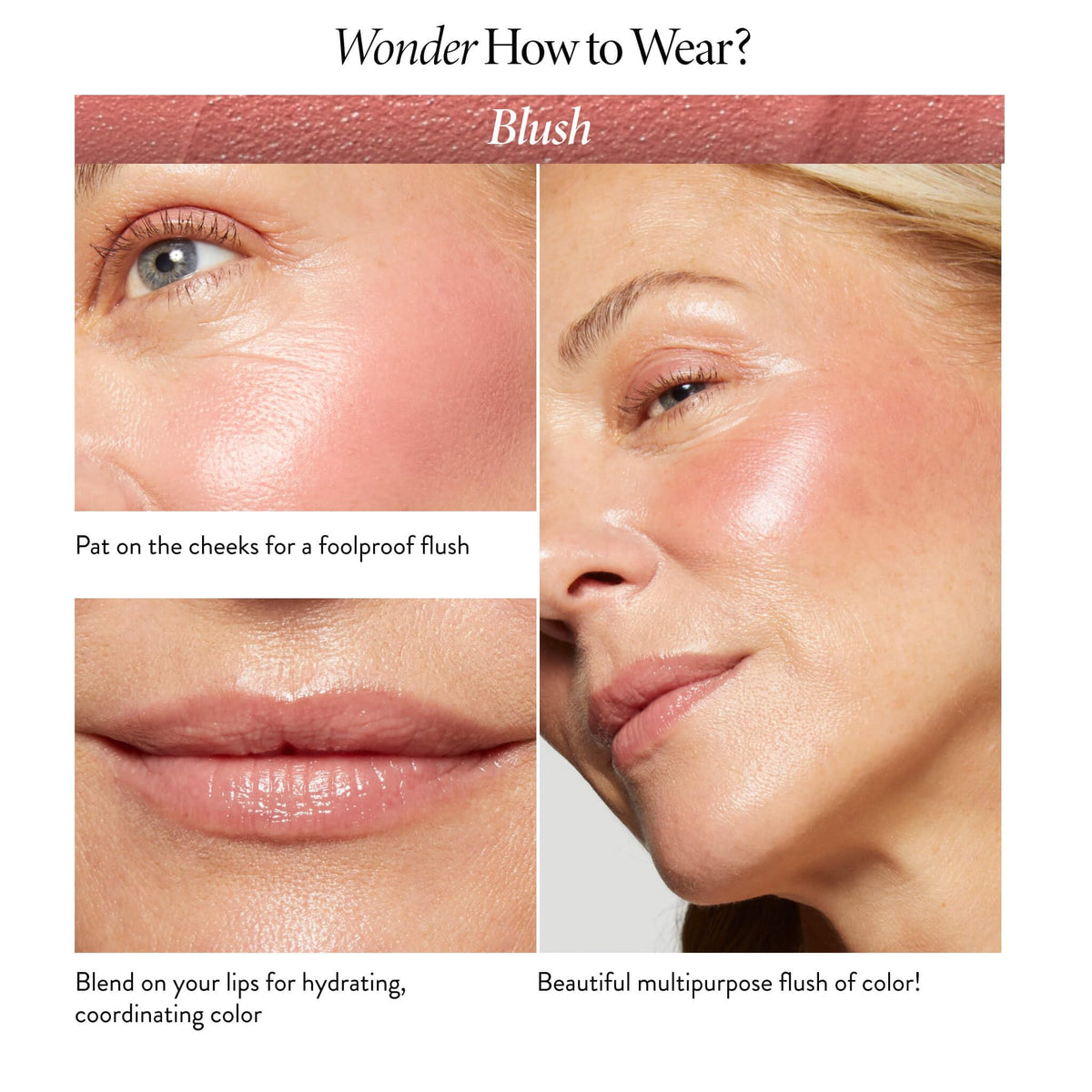 LAURA GELLER NEW YORK finger applying balm demonstrating quick, easy on-the-go application