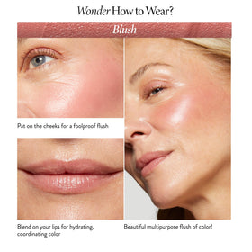 LAURA GELLER NEW YORK finger applying balm demonstrating quick, easy on-the-go application