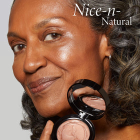 LAURA GELLER NEW YORK cheek swatch illustrating natural flush and dewy glow