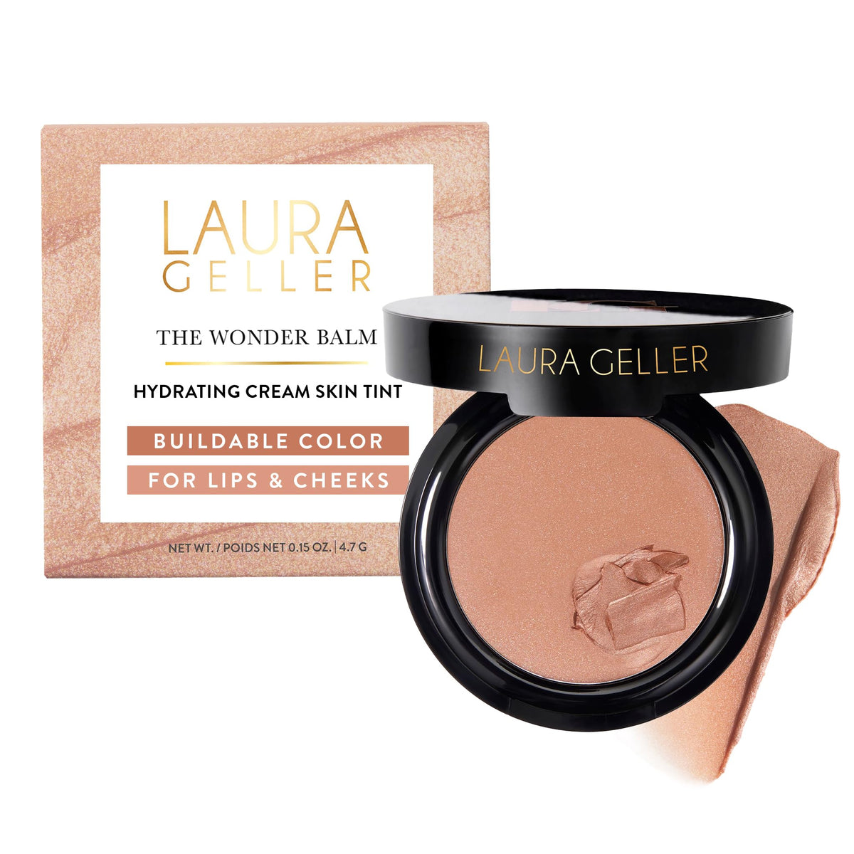 LAURA GELLER NEW YORK front pan showing Nice n Natural shade and compact convenience