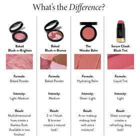 LAURA GELLER NEW YORK compact inside a makeup bag showing everyday portability and convenience