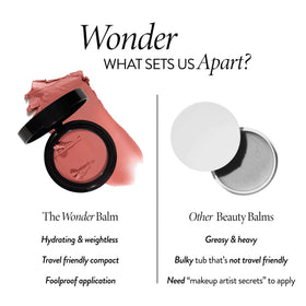 LAURA GELLER compact beside coin showing size and easy portability