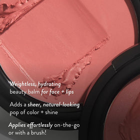 LAURA GELLER NEW YORK swatch blended on forearm showing sheer flush and natural glow
