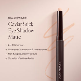 Laura Mercier swatch on arm showing true-to-tone color payoff benefit