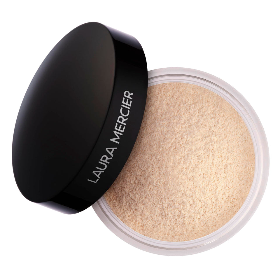 Laura Mercier front packaging showing jar and label for authentic finish