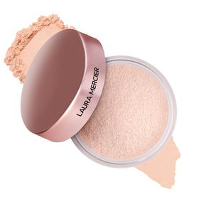 Laura Mercier front packaging showing jar and lid, perfect for shelf appeal