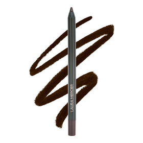 Laura Mercier pencil front view showing espresso brown shade and precise tip benefit